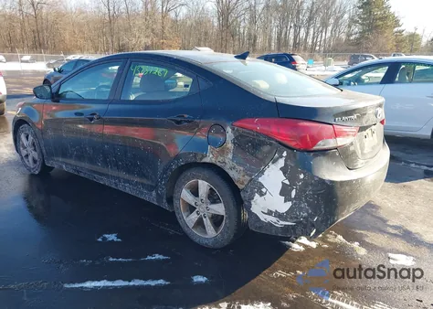 2012 Hyundai Elantra Gls (Ulsan Plant) from USA, damaged, VIN KMHDH4AEXCU373194